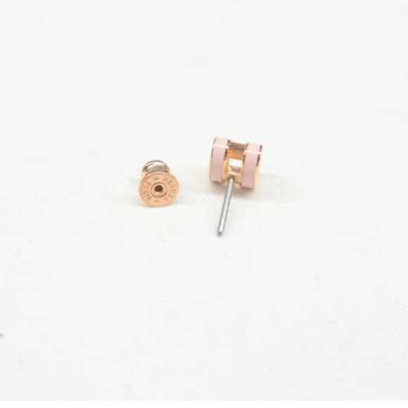 100% Hermes Pop H Mini Enamel Stud Earrings - Picture 7 of 11
